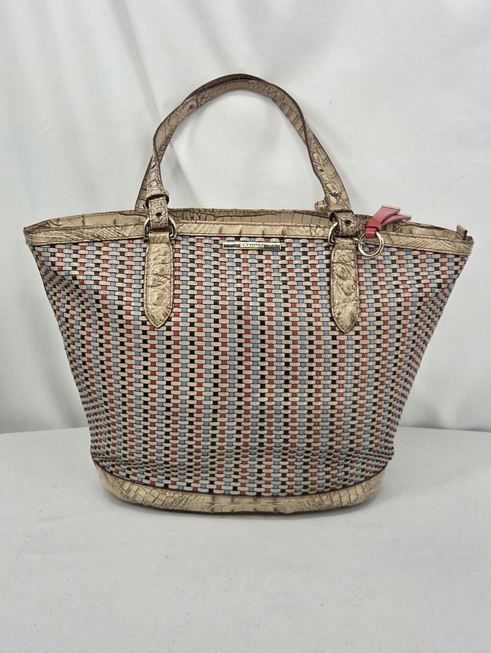 Brahmin Bowie Sand Ridgemont Tote Bag